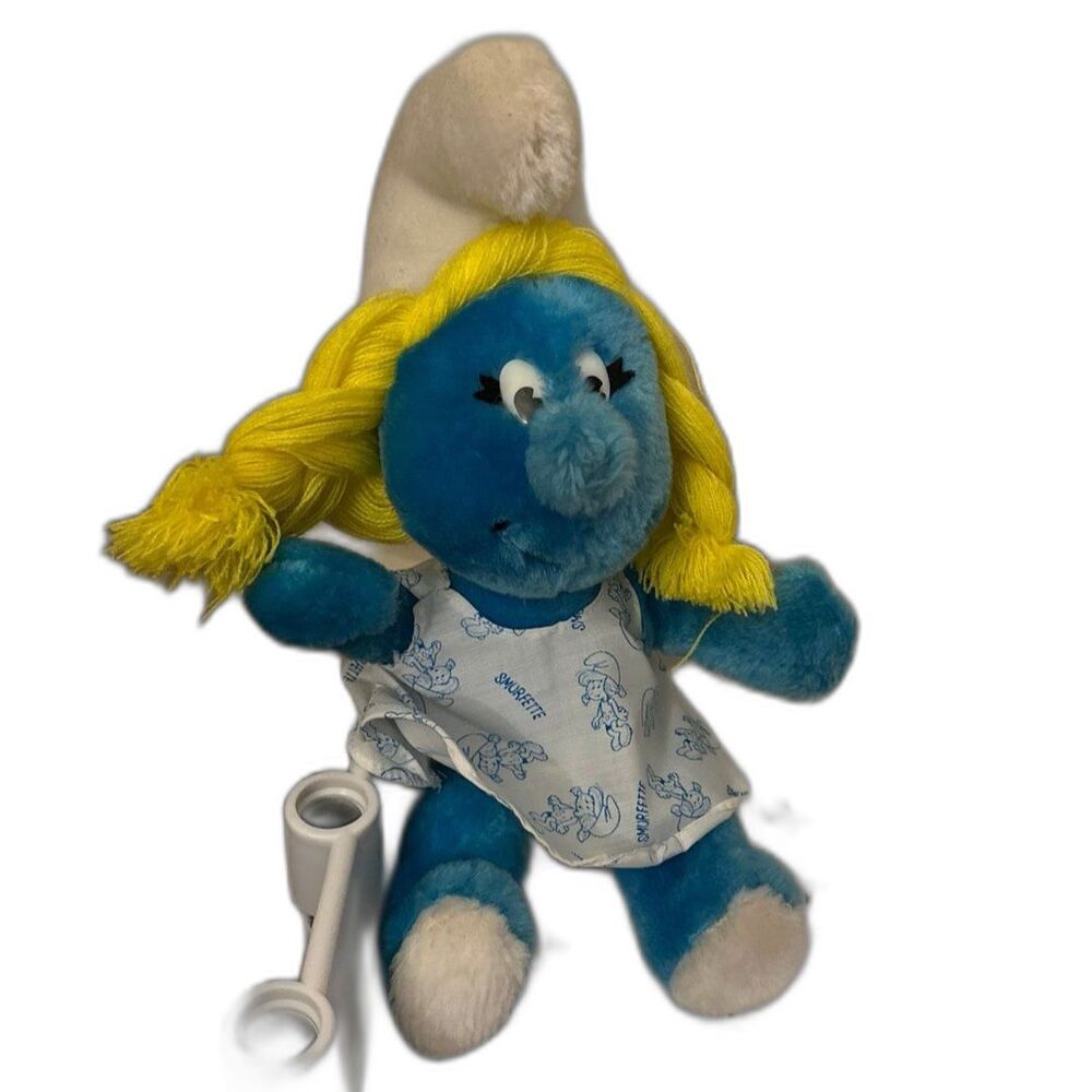 Smurfette 8" Plush Stuffed Toy The Smurfs 1981